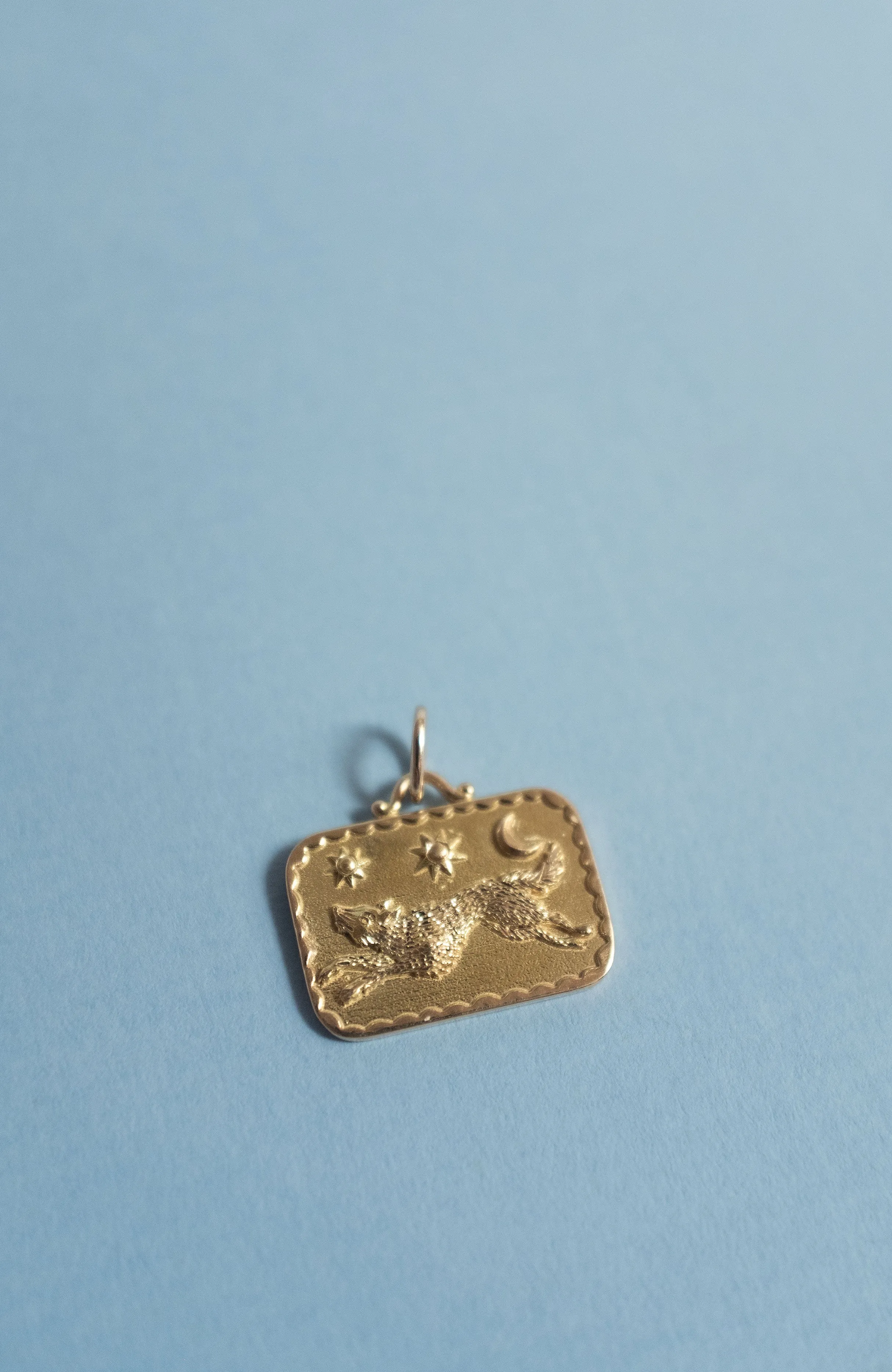 Playful Wolf Pendant