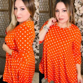 Polka Dot 3/4 Sleeve Top