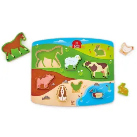 Puzzle & Play Flipside Puzzle (Farm Animals) (DISC)