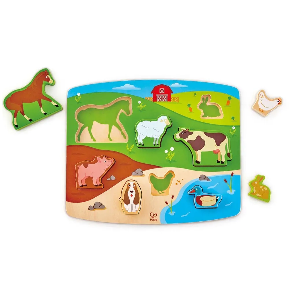 Puzzle & Play Flipside Puzzle (Farm Animals) (DISC)