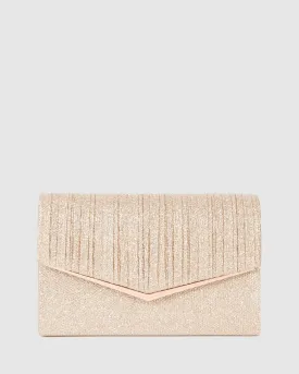 Rose Gold Delta Clutch Bag