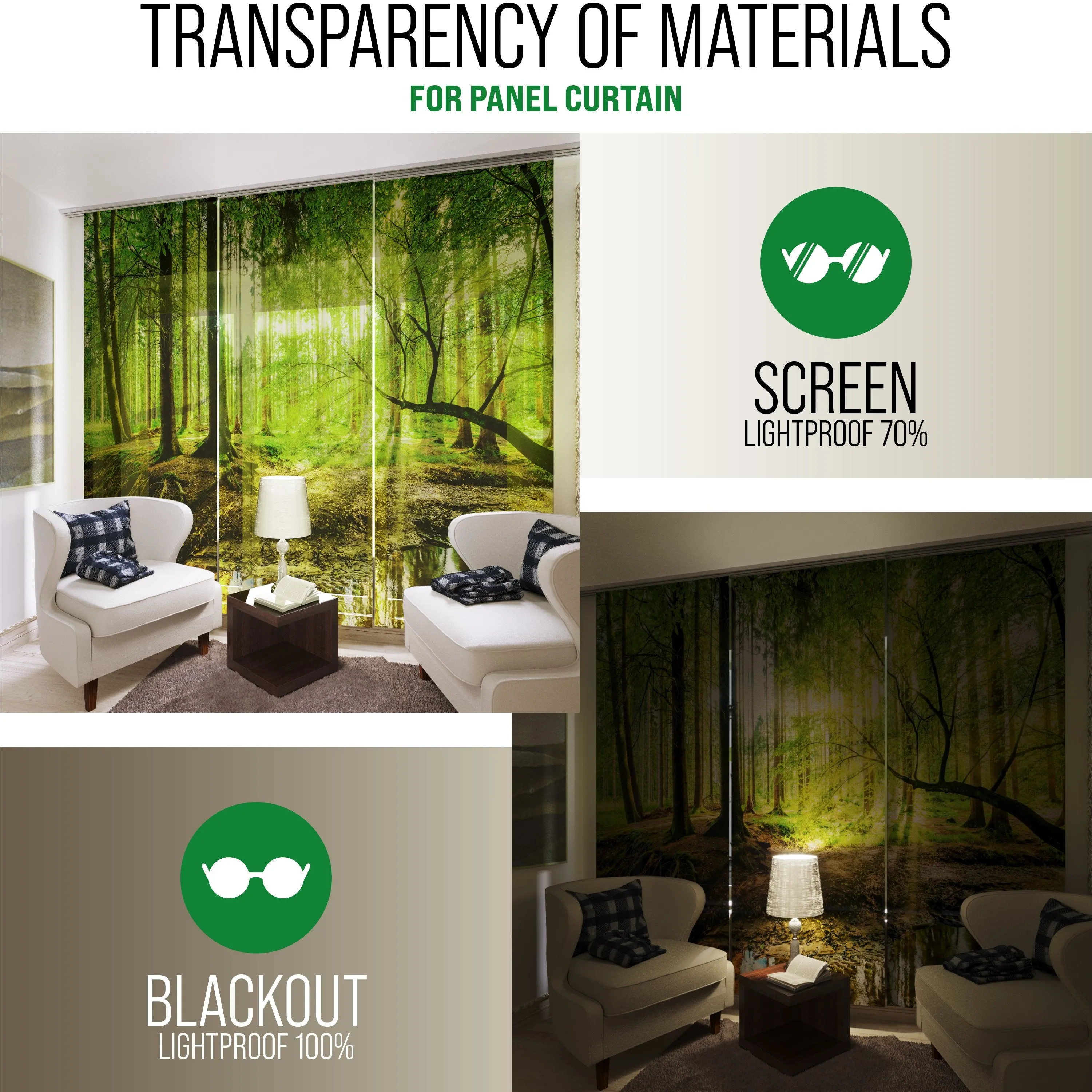 Set of 6 Panel Curtains Vintage Train