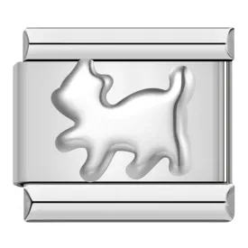Silver Cat Charm