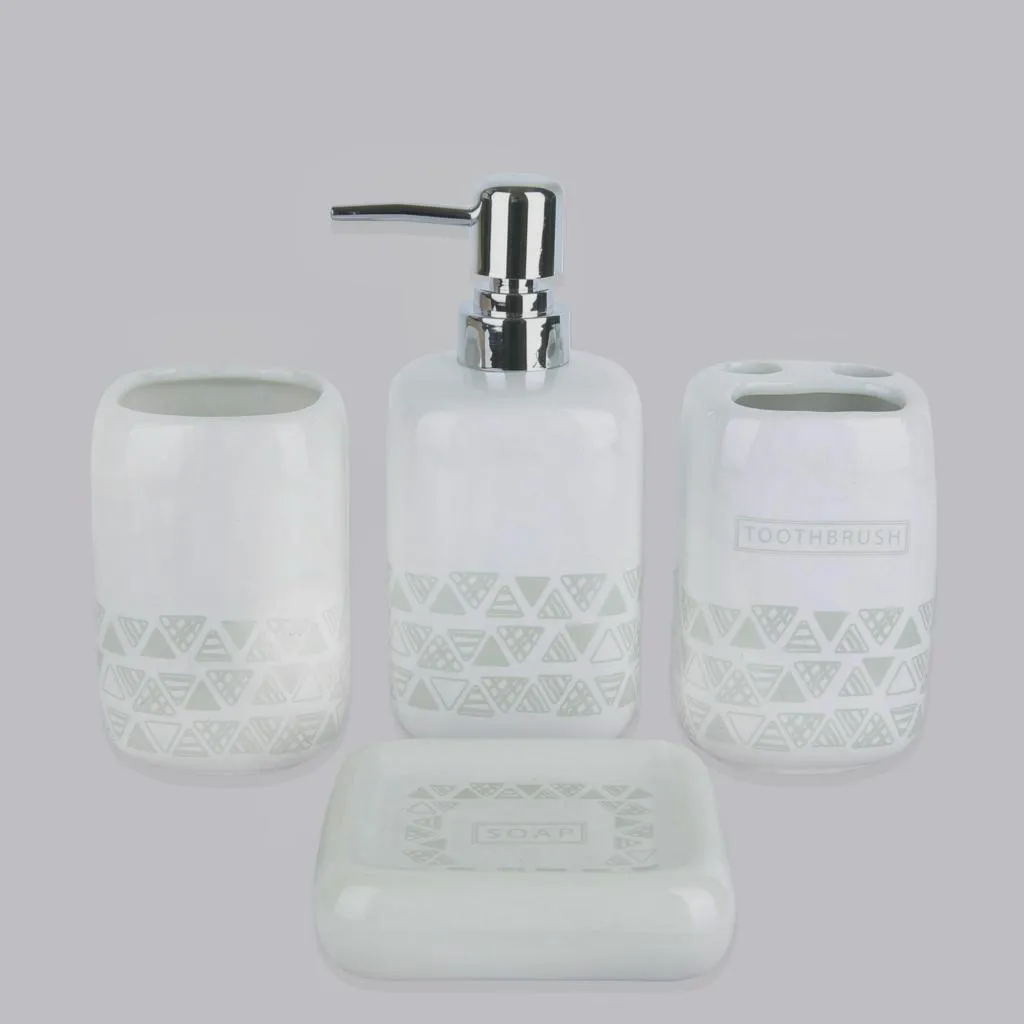 Sleek Design Ceramic Bath Set - 4pcs