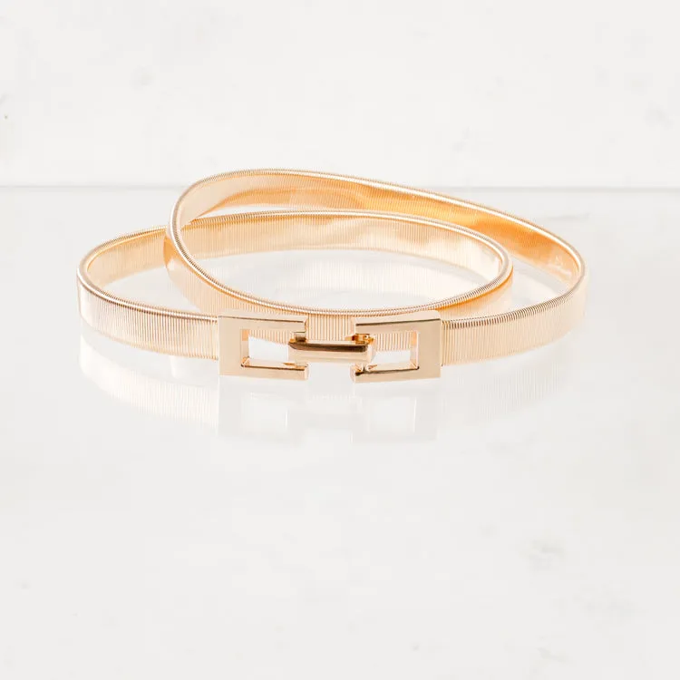 Slinky Metal Event Waist Belt