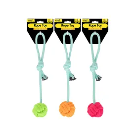 Smart Choice Handle & Knot Ball Rope Dog Toy