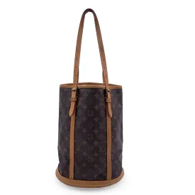 Trendy Inspired Louis Vuitton Brown Monogram Canvas Bucket Gm Shopping Bag Tote