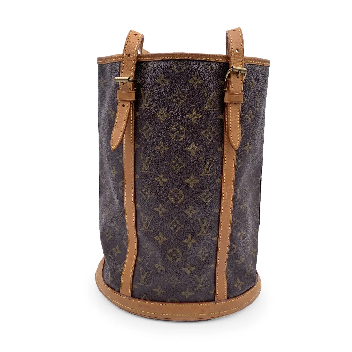 Trendy Inspired Louis Vuitton Brown Monogram Canvas Bucket Gm Shopping Bag Tote