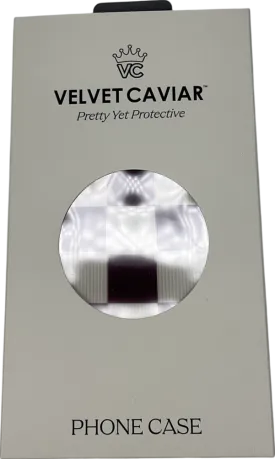 Velvet Caviar  Burgundy Vibe Checkered I-phone Case - 16 Pro Max One Size