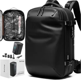 Vortex Vacuum Seal Travel Backpack 60L Exapandable Air Compression System Water Resistant TSA Lock Carry-On Suitcase Luggage Black Zephyr - Vacuum Pump Included