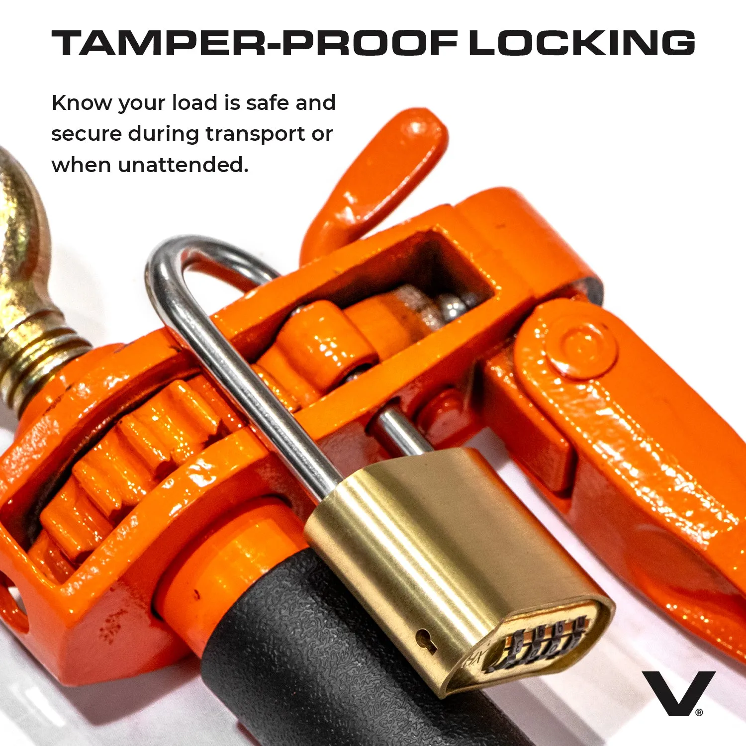 VULCAN Chain and Load Binder Kit - (2) Grade 80 3/8 Inch x 10 Foot Chains And (2) Folding Handle Load Binders - 7,100 Pound Safe Working Load