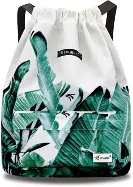 Waterproof Drawstring Bag, Gym Bag Sackpack Sports Beach Backpack for Men Women