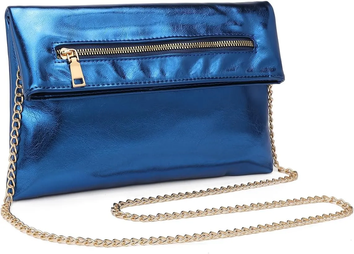 Women Clutch Purses Bag, Evening Bag with Chain Strap Fashion Envelope Crossbody Handbag Formal Wedding