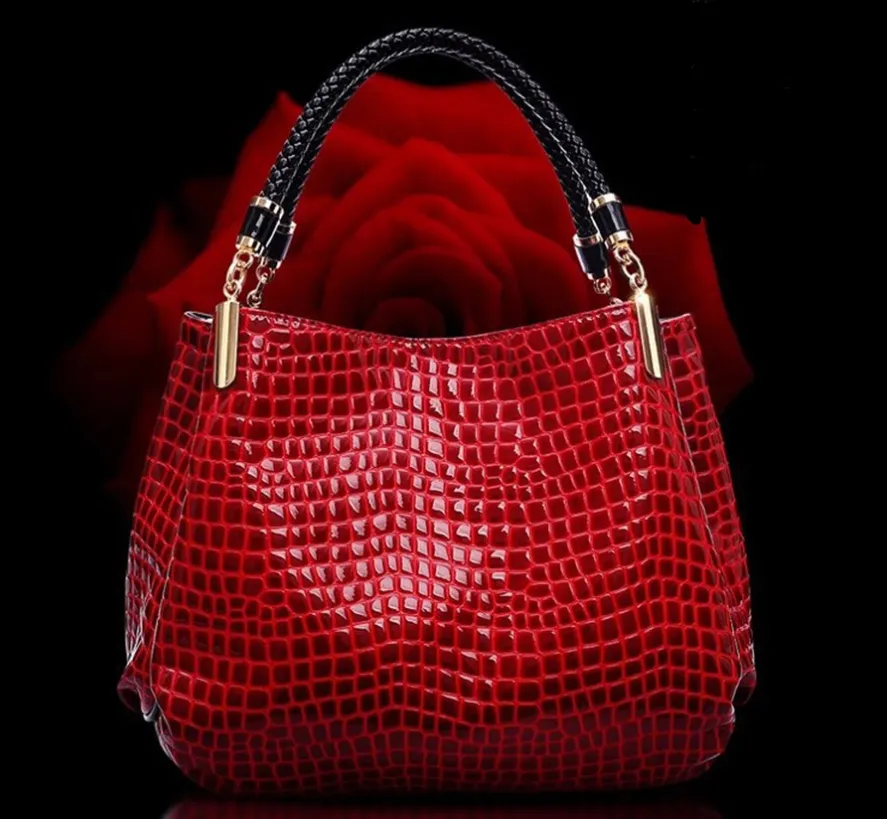 Women’s Crocodile Print Hand Bag