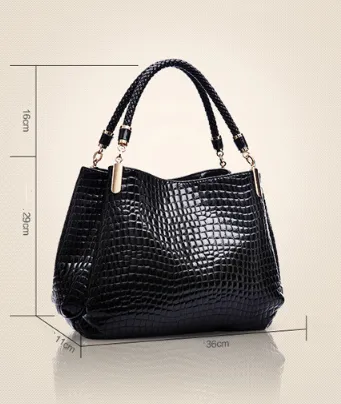 Women’s Crocodile Print Hand Bag