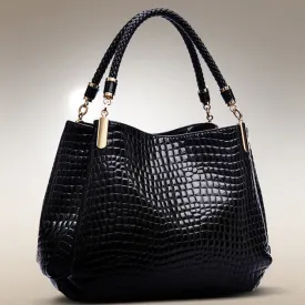 Women’s Crocodile Print Hand Bag