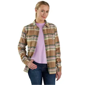 Women's TENCEL Fiber Series Relaxed Fit Long-Sleeve Flannel Shirt - Flaxseed