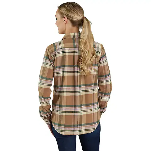 Women's TENCEL Fiber Series Relaxed Fit Long-Sleeve Flannel Shirt - Flaxseed