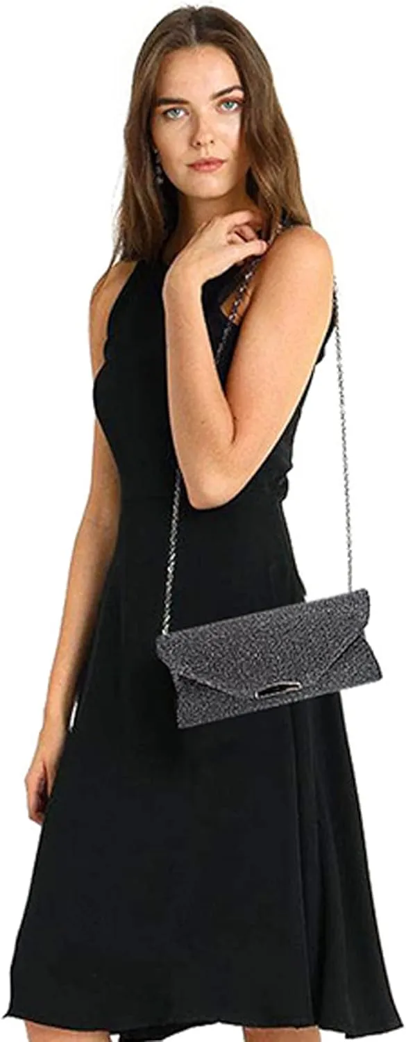 ZLMBAGUS Evening Clutch Purse Bag Party Prom Wedding Envelope Crossbody Handbags